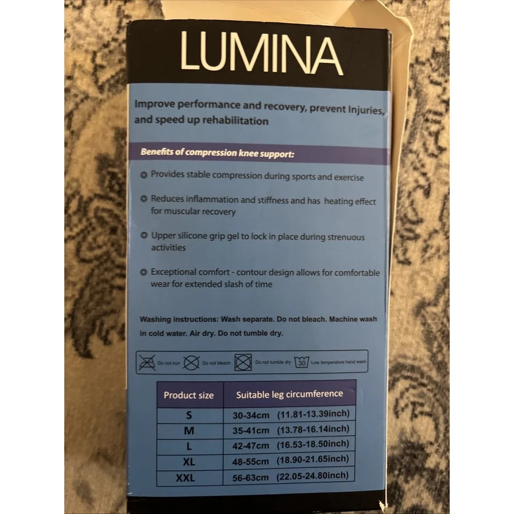 Lumina Knee Compression Sleeve Size Medium